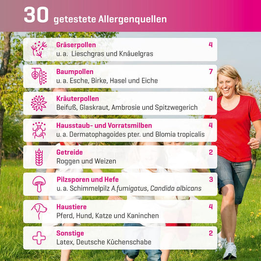 Respiratory Allergy Test – for the analysis of 30 allergens