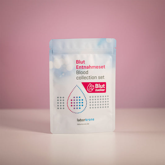 HbA1c Selbsttest Set zur Bestimmung des Langzeitblutzuckers zuhause mit Laboranalyse
